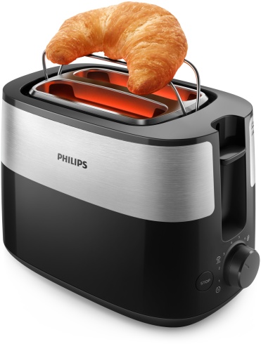Philips Daily Collection HD2516/90 Skrudintuvas, 830 W, Juoda/Sidabrinė