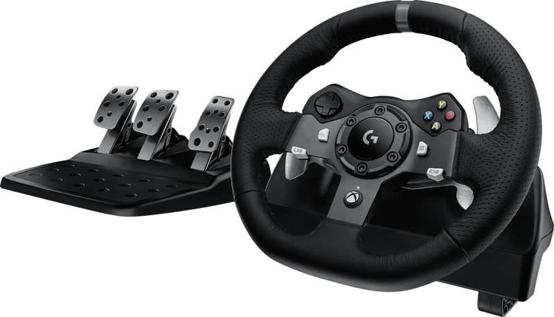 Logitech G920 Driving Force Žaidimų vairas ir pedalai, skirta Xbox Series X|S /Xbox One/PC, Juoda