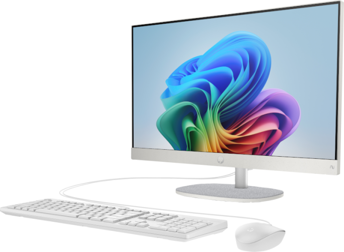 HP 24 AiO 24-cr0072ny Kompiuteris 23.8'' FHD IPS i5-1334U 16GB 512GB SSD FreeDos, Shell White