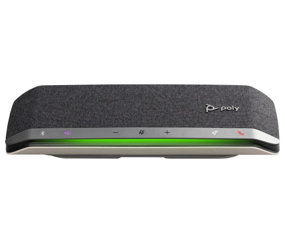 Poly Sync 40 MS Teams Belaidis Konferencinis garsiakalbis, Bluetooth, USB-A/USB-C, Silver