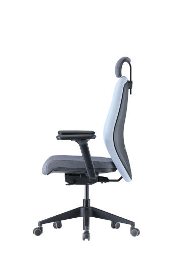 Up Up Athene ergonominė biuro kėdė Juoda, Pilkas + Mėlynas audinys