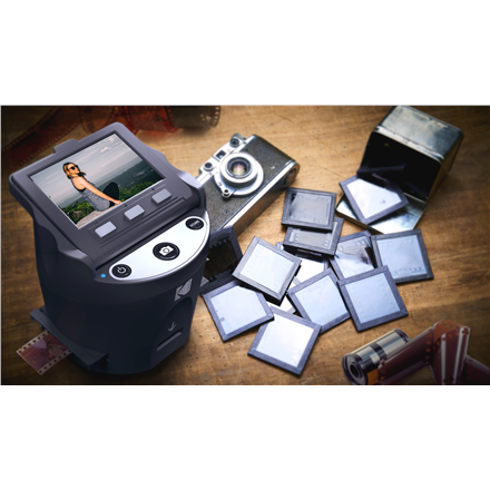 Kodak SCANZA Digital Film Scanner Fotojuostų skaitytuvas, Juoda