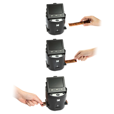 Kodak SCANZA Digital Film Scanner Fotojuostų skaitytuvas, Juoda