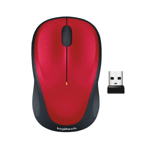 Logitech M235 Belaidė pelė, RF Wireless, 1000 DPI, Raudona/Juoda