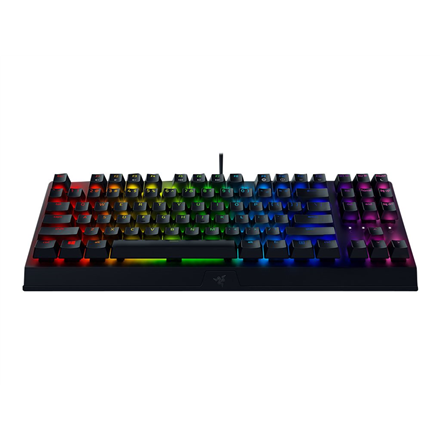 Razer Blackwidow V3 Tenkeyless Laidinė žaidimų klaviatūra, RGB LED, USB, US, Green Switch, Juoda