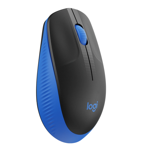 Logitech M190 Full-Size Belaidė pelė, RF Wireless, 1000 DPI, Mėlyna