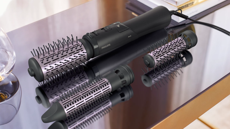 Philips 7000 Series Air Styler BHA715/00 Plaukų formavimo šukos, Pilka/Rausva