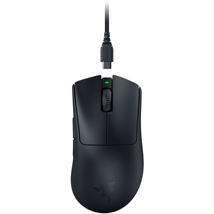 Razer DeathAdder V3 Pro Belaidė žaidimų pelė, RF Wireless + USB-C, 30000 DPI, Juoda