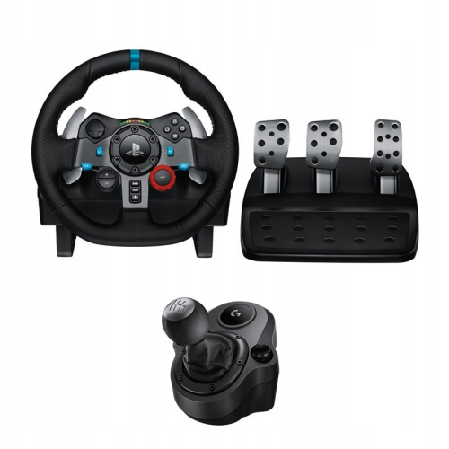 Logitech G29 SE Driving Force Žaidimų vairas ir pedalai, for PC, PS5, PS4, Juoda