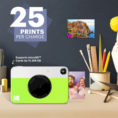 Kodak PRINTOMATIC Momentinis fotoaparatas, 2x3'', Žalia