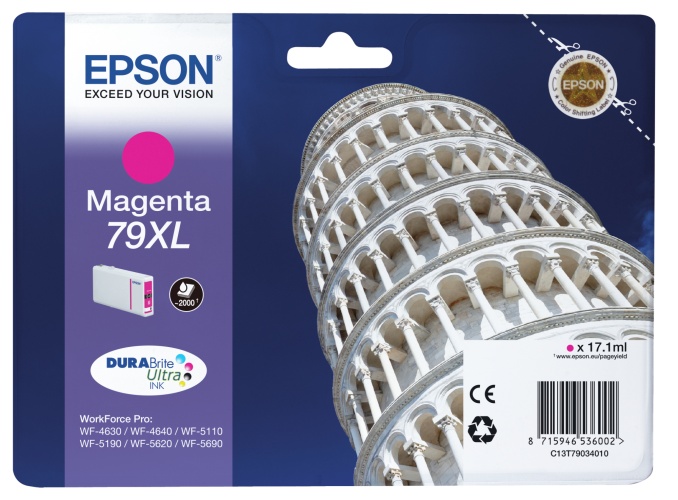 Epson 79XL (C13T79034010) Rašalinė kasetė, Purpurinė