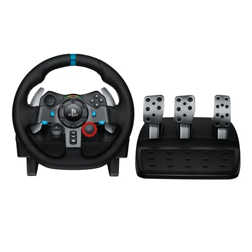 Logitech G29 Driving Force Žaidimų vairas ir pedalai, for PC, PS5, PS4, Juoda