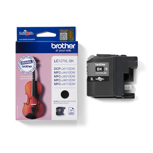 Brother LC127XL (LC127XLBK) Rašalinė kasetė, Juoda