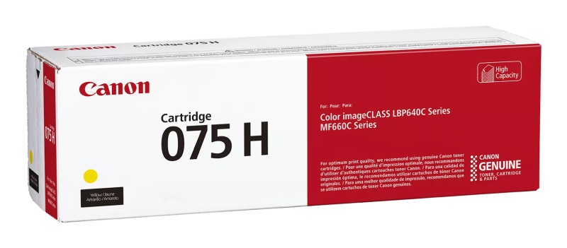 Canon CRG 075H Y (6366C002) Lazerinė kasetė, Geltona
