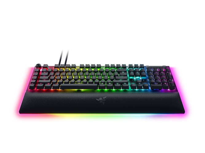 Razer BlackWidow V4 Pro Žaidimų klaviatūra laidinė, USB QWERTY, US, Green Switch, Juoda