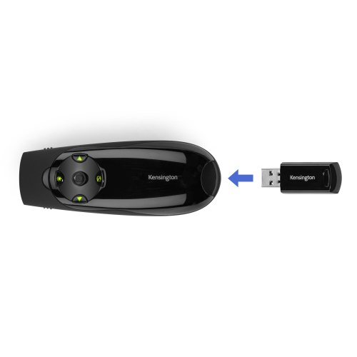 Kensington Presenter Expert K72426EU Nuotolinio valdymo pultas su žaliu lazeriu