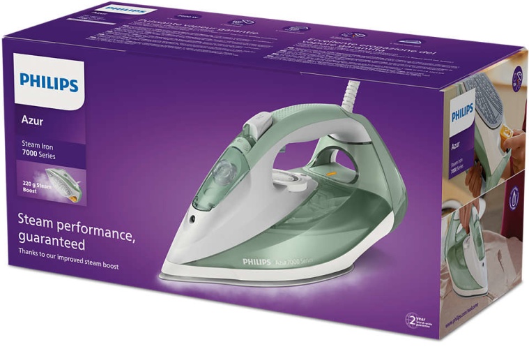Philips Azur 7000 Series DST7012/70 Lygintuvas, 2600 W, Žalia/Pilka
