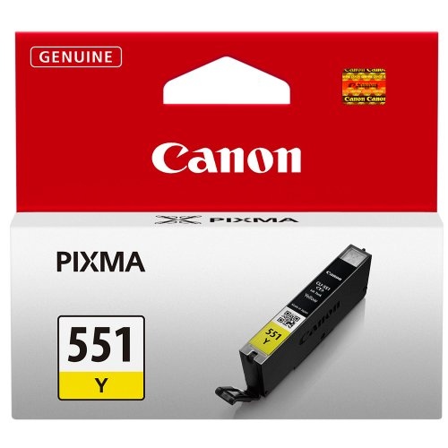 Canon CLI-551 Y (6511B001) Rašalinė kasetė, Geltona