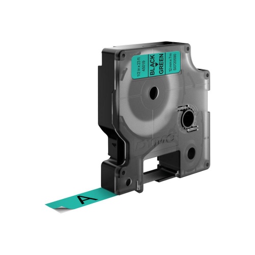 Dymo 45019 (S0720590) Juostelė 12mm x 7m, Black on Green