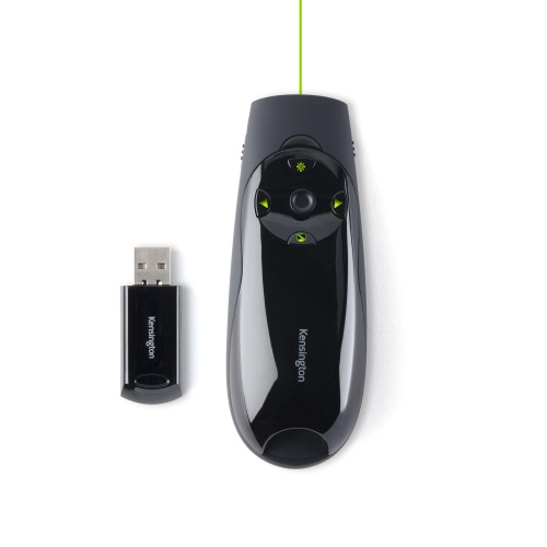 Kensington Presenter Expert K72426EU Nuotolinio valdymo pultas su žaliu lazeriu