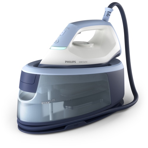 Philips 3000 Series PSG3000/20 Lyginimo sistema 2400 W 1.4 L, Mėlyna/Balta
