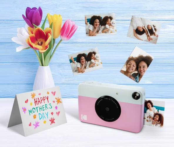 Kodak PRINTOMATIC Momentinis fotoaparatas, 2x3'', Rausva