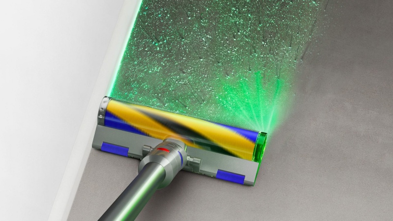 Dyson V12 Detect Slim Absolute (2023) Belaidis dulkių siurblys, Nickel/Yellow
