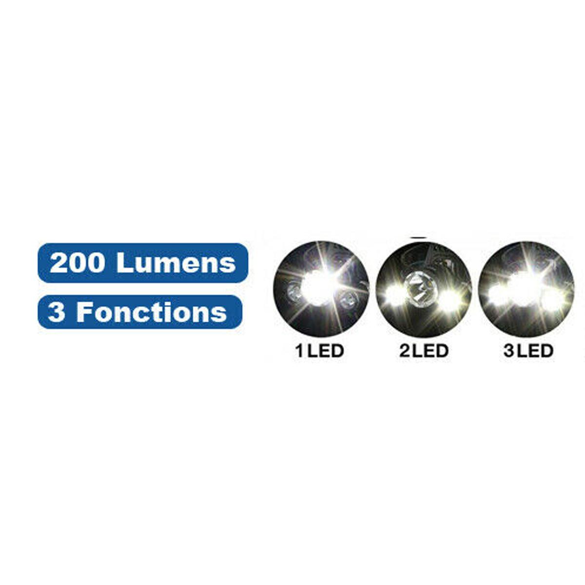Galvos žibintuvėlis Touristic Deluxe 1 Led Ir 2 Cob Grundig