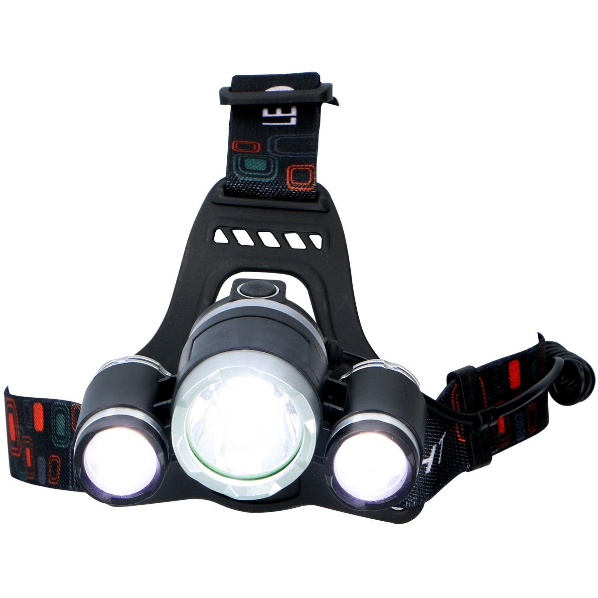 Galvos žibintuvėlis Touristic Deluxe 1 Led Ir 2 Cob Grundig