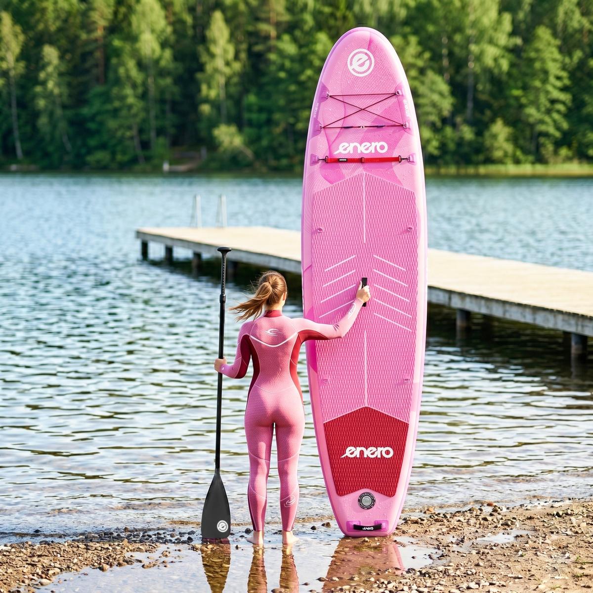 Rinkinys - Enero Sup 150kg Duchable 320x81x15cm