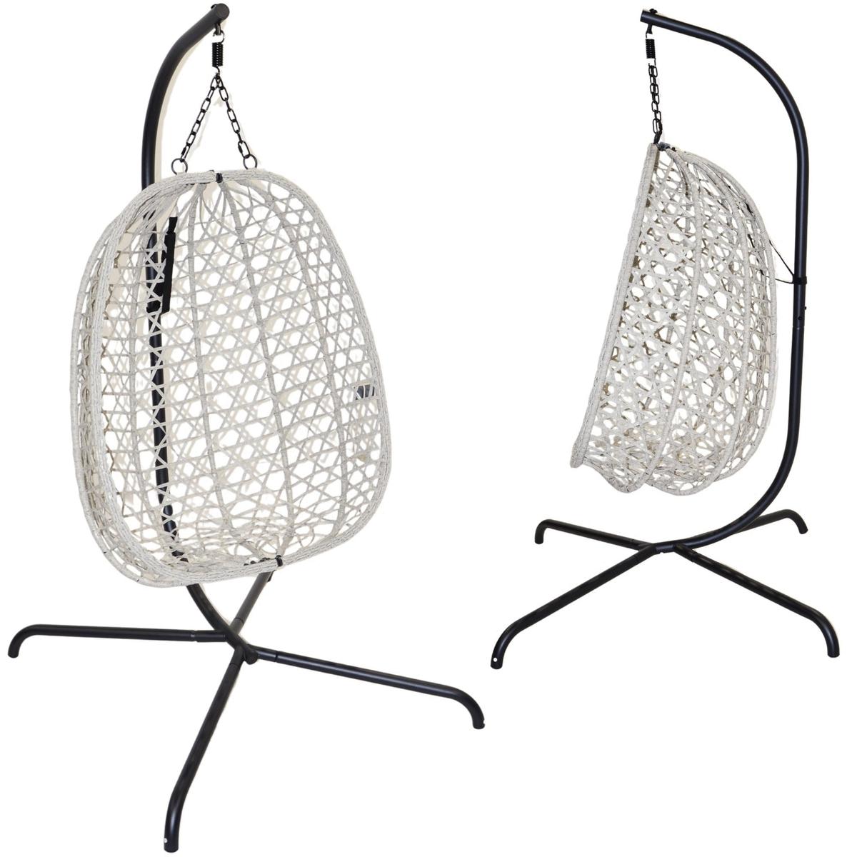 Cocoon Pakabinamas Fotelis Su Rėmu 195 Cm šviesiai Pilkas 120 Kg