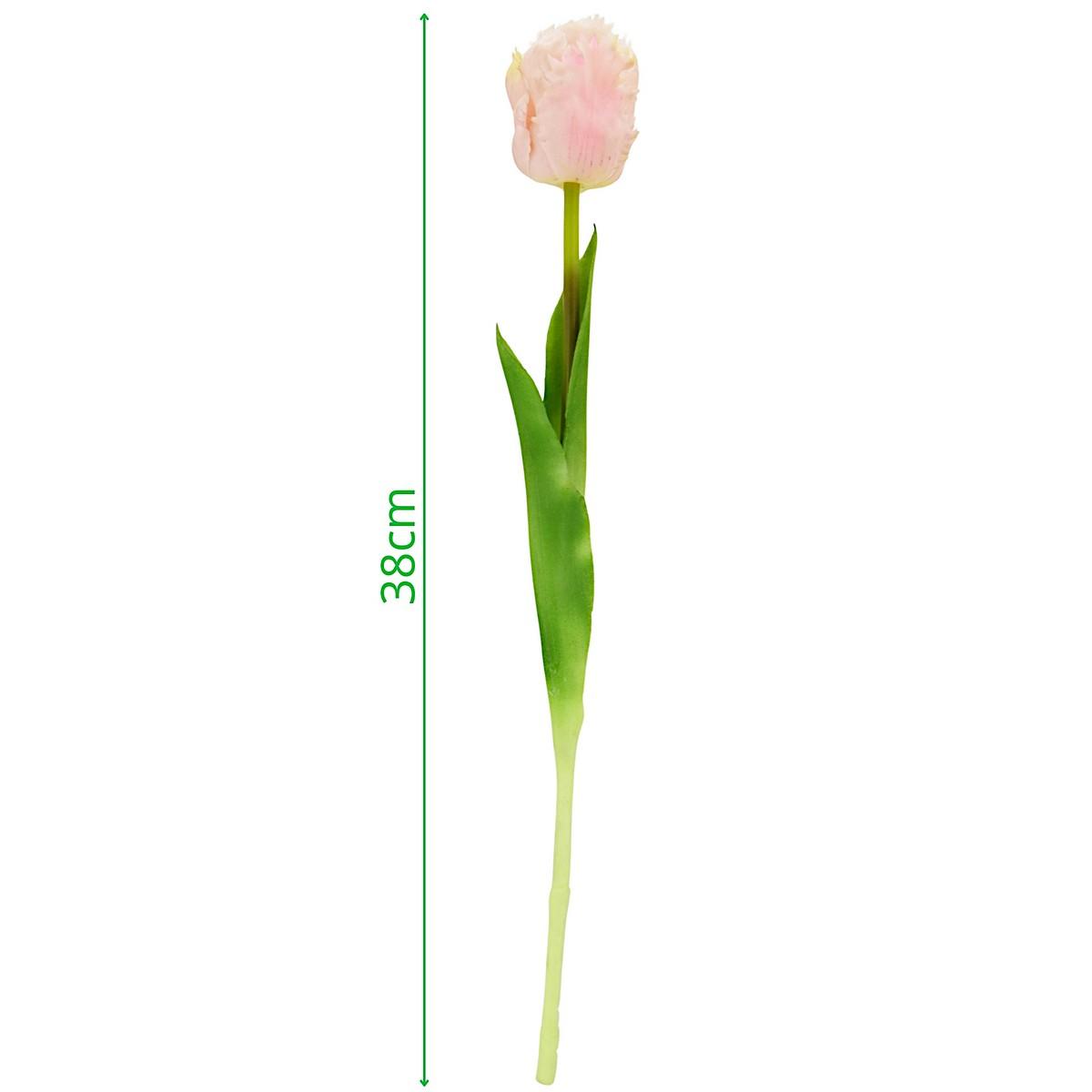 Rožinė Tulpė 38 Cm Kaip Gyva Pavasario Dekoracija