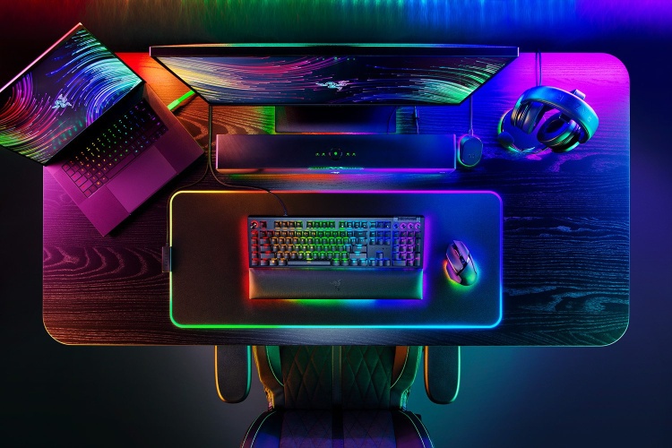 Razer BlackWidow V4 Pro Žaidimų klaviatūra laidinė, USB QWERTY, US, Green Switch, Juoda