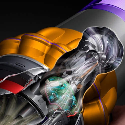 Dyson V15s Detect Submarine Belaidis dulkių siurblys, Nickel/Yellow