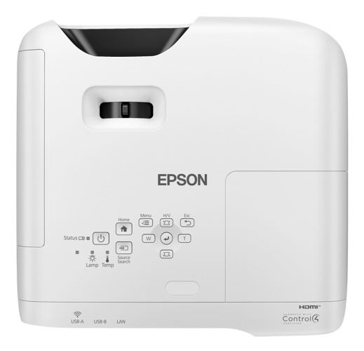Epson EB-W56S Short throw Projektorius 3LCD WUXGA 1920x1200, 3700 ANSI liumenų, Wi-Fi, Balta