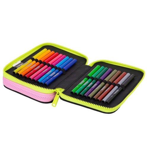 Forminis dviejų skyrių penalas su priedais CoolPack Jumper 2 PANDA GANG