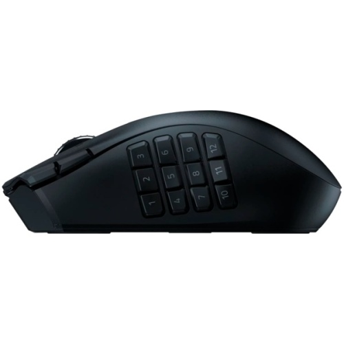 Razer Naga V2 HyperSpeed Belaidė žaidimų pelė RF Wireless+Bluetooth, 30000 DPI, Juoda