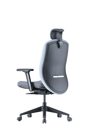Up Up Athene ergonominė biuro kėdė Juoda, Pilkas + Mėlynas audinys
