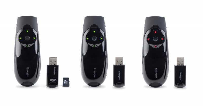 Kensington Presenter Expert K72426EU Nuotolinio valdymo pultas su žaliu lazeriu