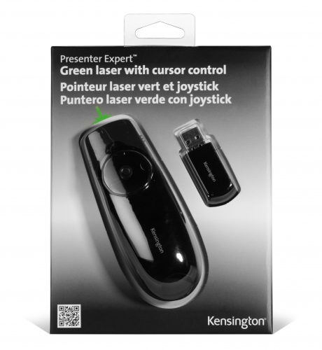 Kensington Presenter Expert K72426EU Nuotolinio valdymo pultas su žaliu lazeriu