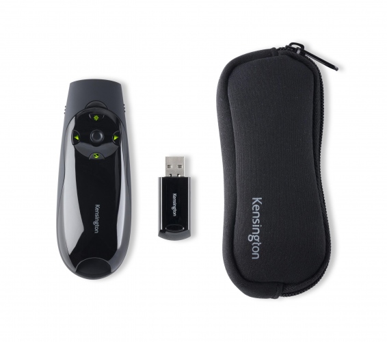 Kensington Presenter Expert K72426EU Nuotolinio valdymo pultas su žaliu lazeriu