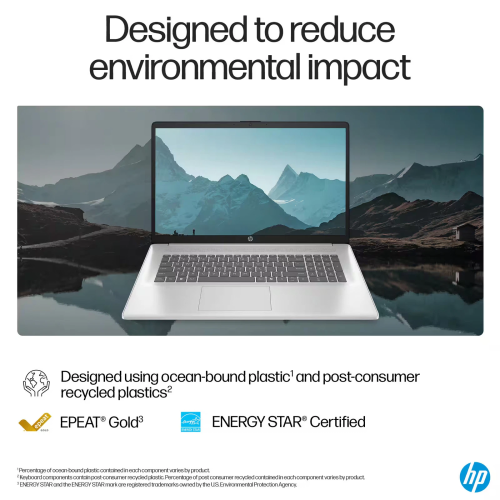 HP 17-cp2025 17.3'' FHD AMD Ryzen 5 7520U 8GB 512GB SSD W11H, Natural Silver