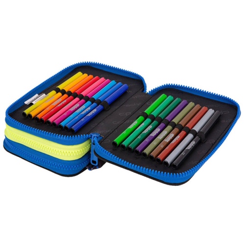 Forminis trijų skyrių penalas su priedais CoolPack Jumper 3 ATLANTIS