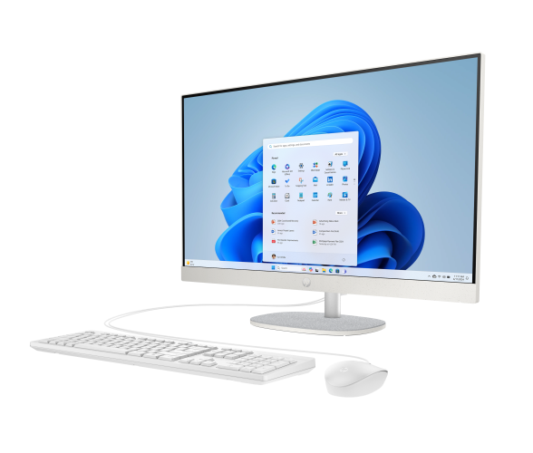 HP 27 AiO 27-cr0067ny Kompiuteris 27'' FHD IPS i7-1355U 16GB 512GB SSD FreeDos, Shell White