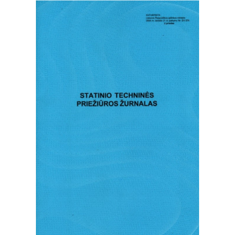 Statinio techninės priežiūros žurnalas 0720-045