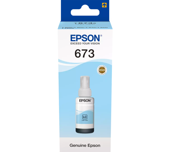 Epson T6735 (C13T67354A) Rašalo papildymo buteliukas, Šviesiai žydra