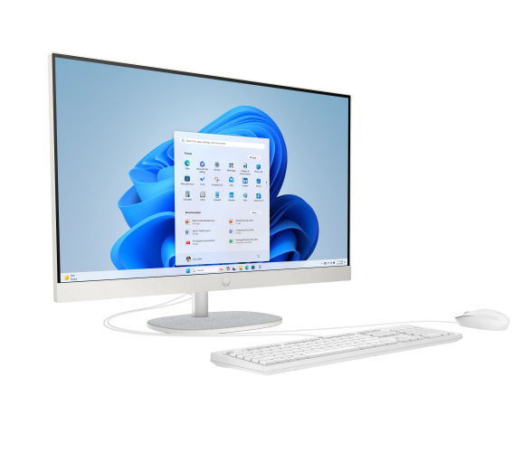 HP 27 AiO 27-cr0067ny Kompiuteris 27'' FHD IPS i7-1355U 16GB 512GB SSD FreeDos, Shell White
