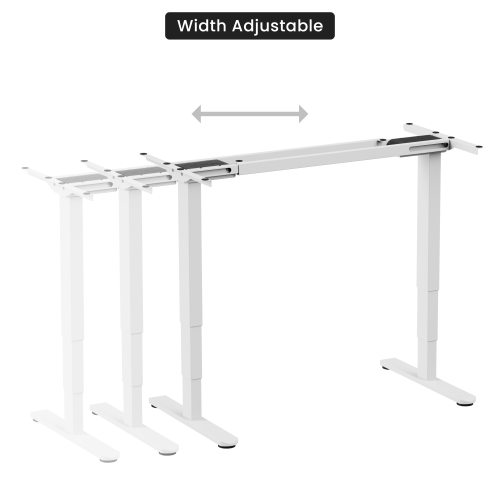 Reguliuojamo aukščio stalo rėmas Up Up Bjorn II, Baltas