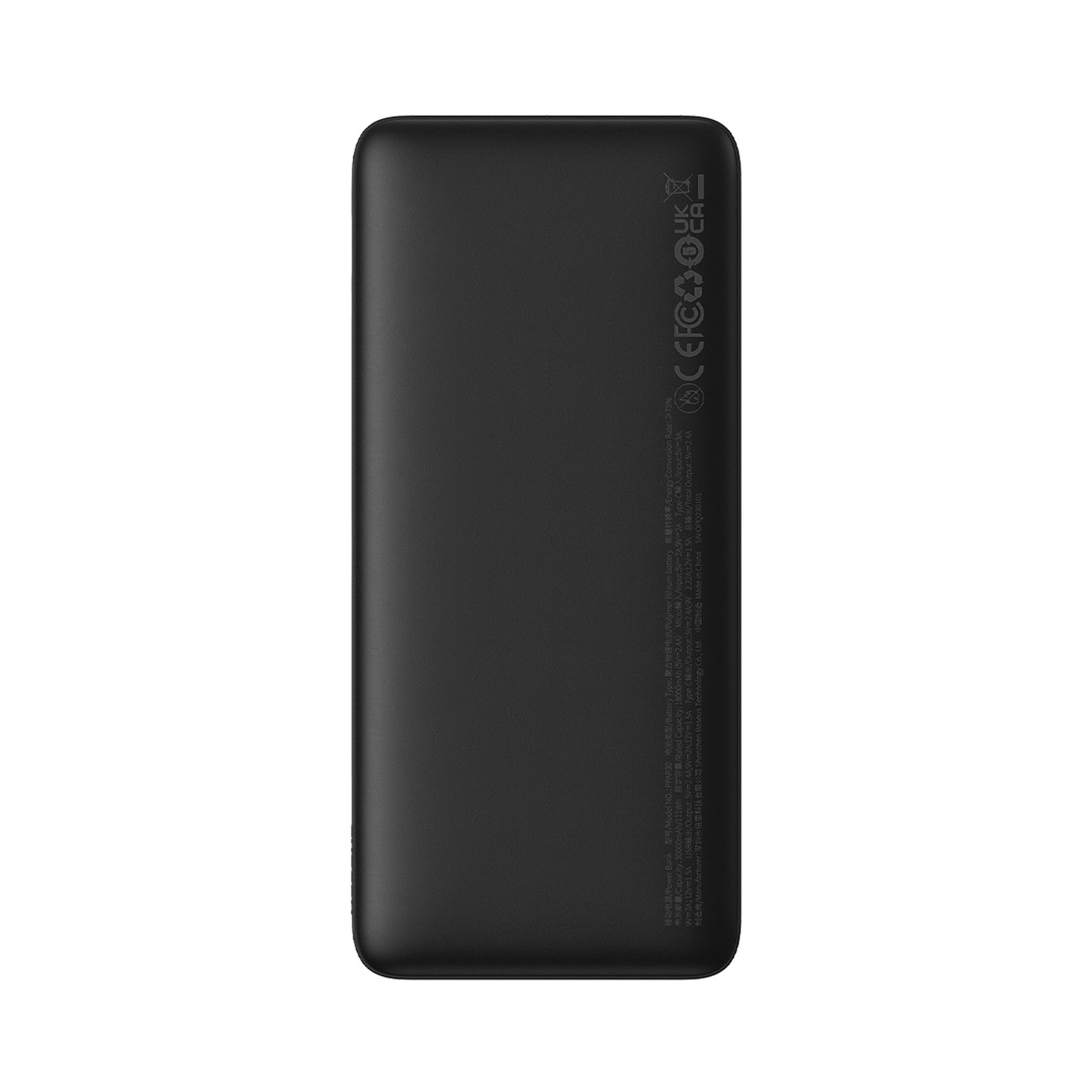 Powerbank 20w 30000mah Usb-a Usb-c "airpow Fast Charge" Su 30 Cm Usb-c Kabeliu - Juodas