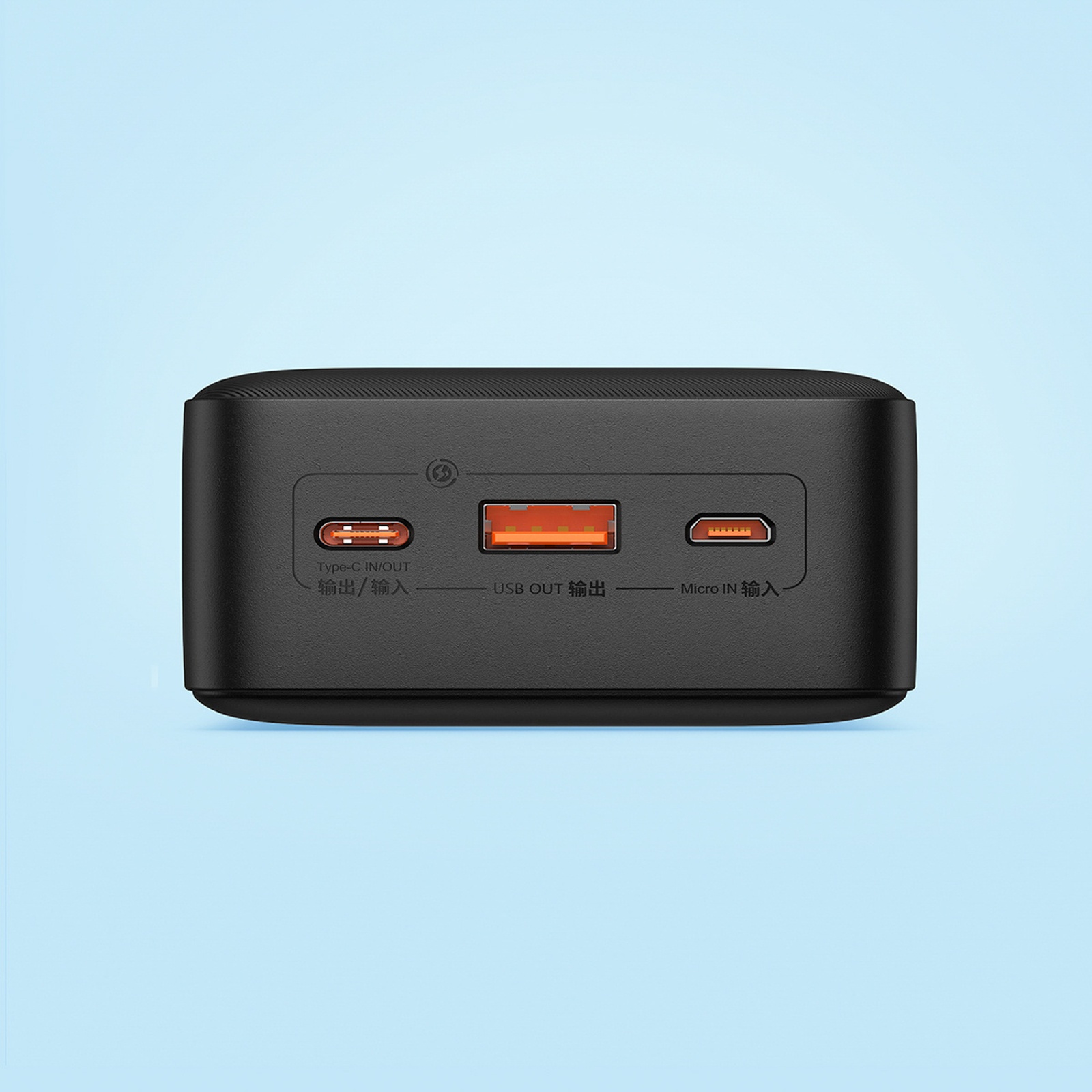 Powerbank 20w 30000mah Usb-a Usb-c "airpow Fast Charge" Su 30 Cm Usb-c Kabeliu - Juodas